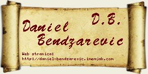 Daniel Bendžarević vizit kartica